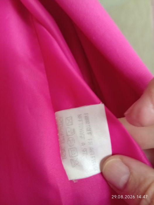 Narzutka/płaszczyk magenta oversize