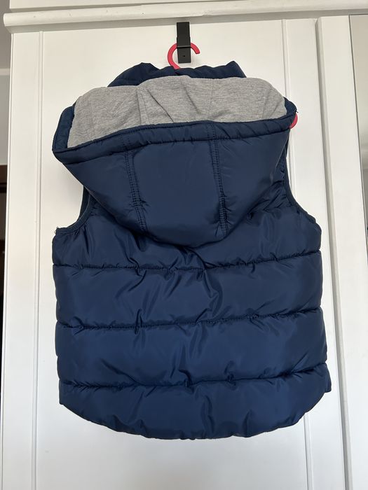 Kamizelka, bęzrękawnik granatowy H&M, rozm 122