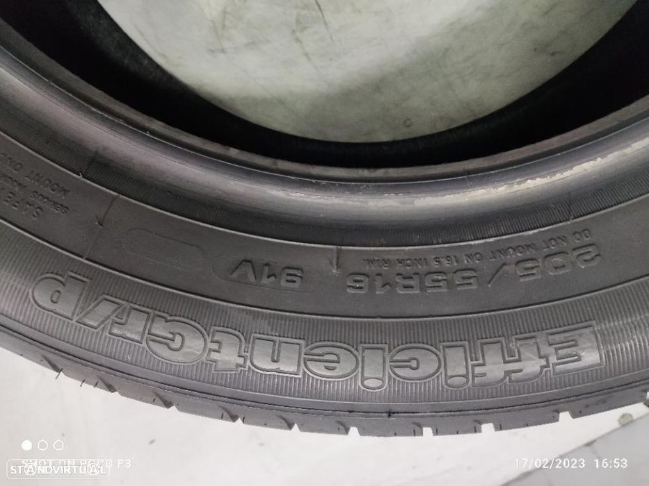 2 pneus semi novos 205-55r16 good year - oferta dos portes 85 euros