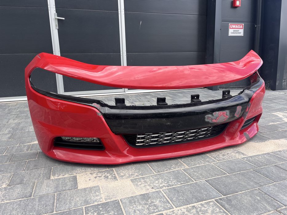 Zderzak Dodge Charger lampy grill