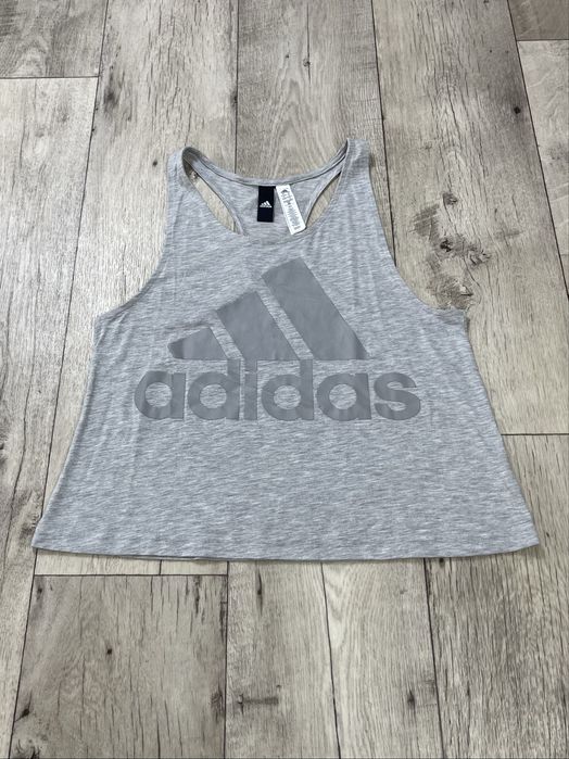 Adidas майка M размер женская спортивная с принтом серая