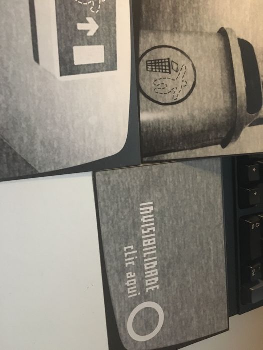 5 postais da campanha: Torne-se visível. Envie-me a um amigo - P/B