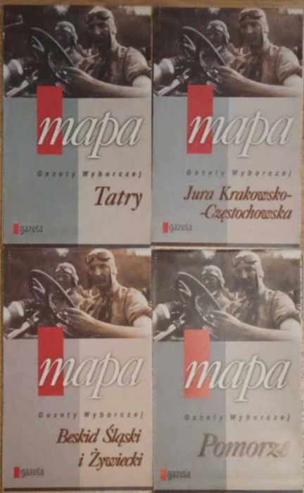 Mapa Tatry, Jura Krakowsko-Częstochowska, Pomorze, Beskid Śląski