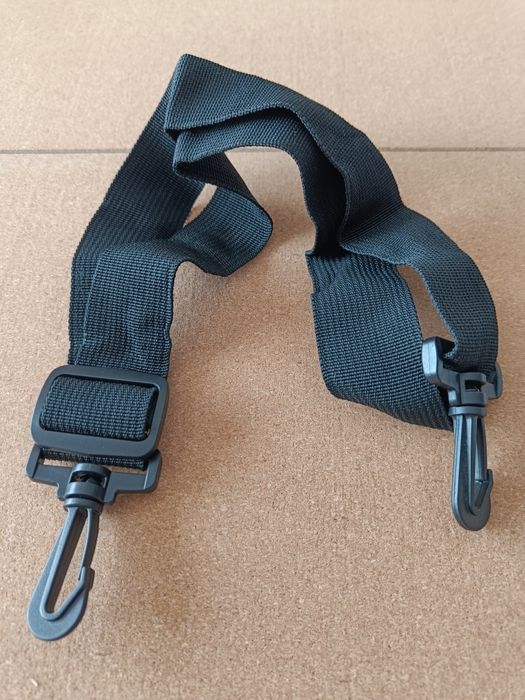 Nowy czarny parciany pasek do torebki torby na laptopa regulowany