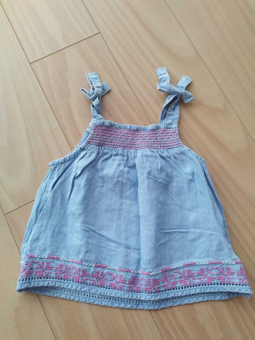 Vestido ganga fresco Zara 9/12m