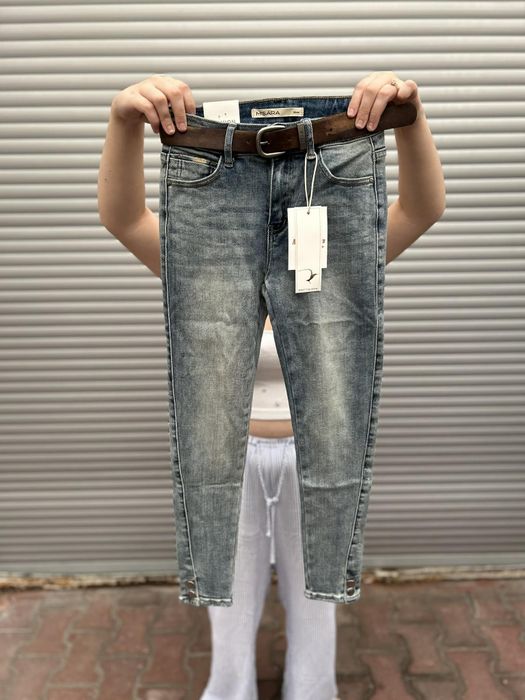 Jeansy M.Sara Vintage z guzikami