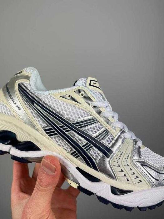 ‼️Останні Розміри‼️Кроссовки Asics Gel-Kayano 14 White Midnight/Жіночі Кросівки Асікс