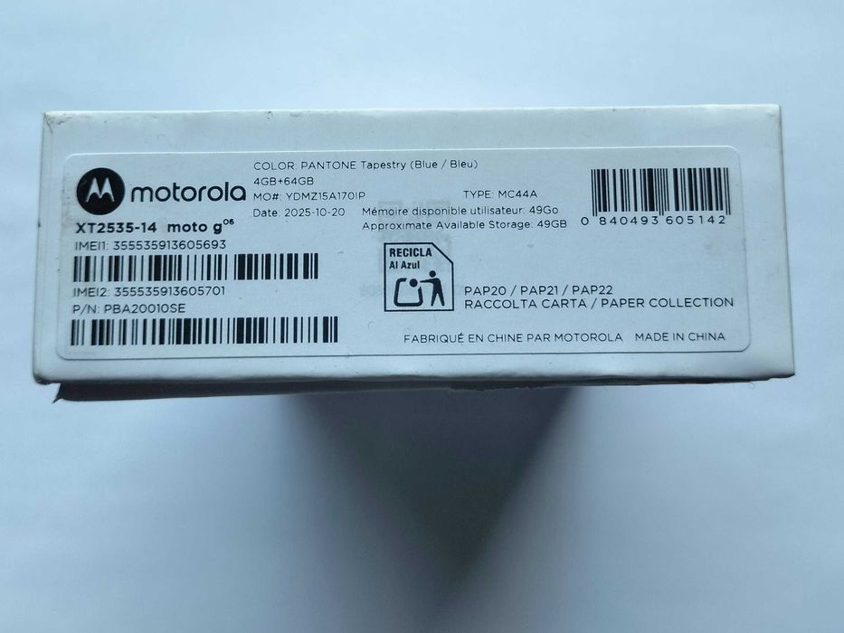 Motorola Moto G06 dentro da garantia