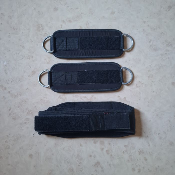 Cinto de Musculação Decathlon XS/S + 2 Pegas de Treino