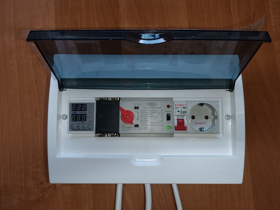 Щит АВР (ДБЖ) готове рішення для підключення інвертора генератора екоф