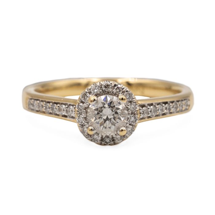 Złoty pierścionek APART z linii Your Diamond Story, brylanty 0.48 ct
