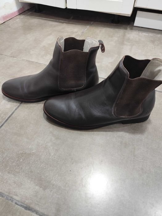 Botas Lacoste em pele castanha