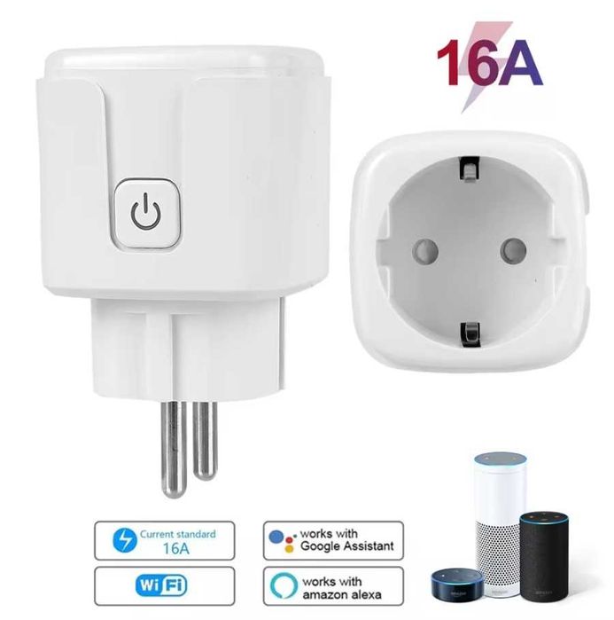 Wi-Fi Розумна розетка Smart вимикач керування приладами 16А