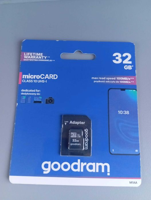 Karta microSD 32 gb z adapterem - NOWA