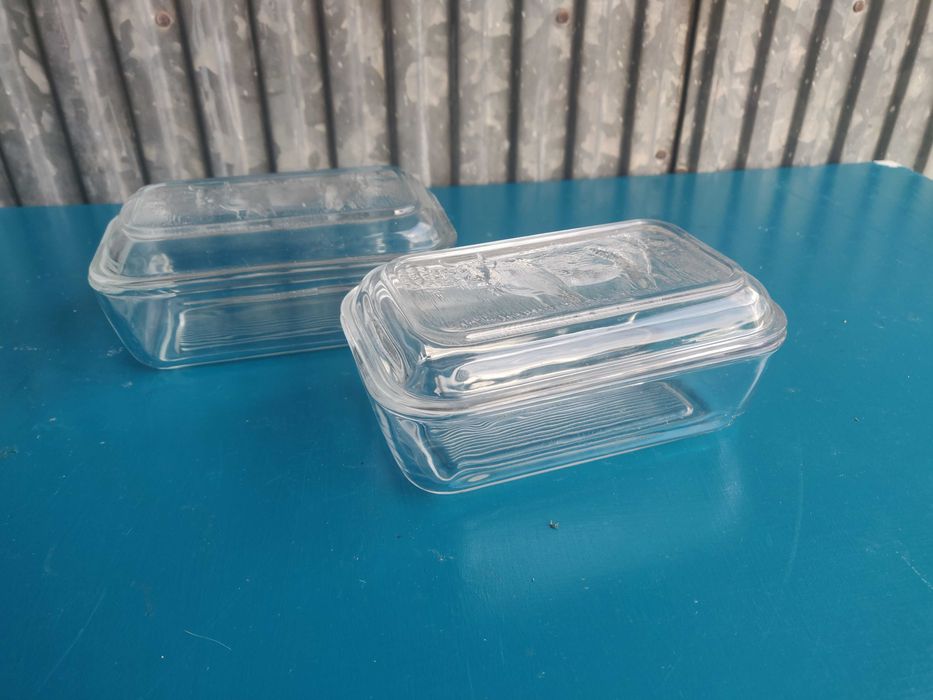 caixas de vidro para manteiga