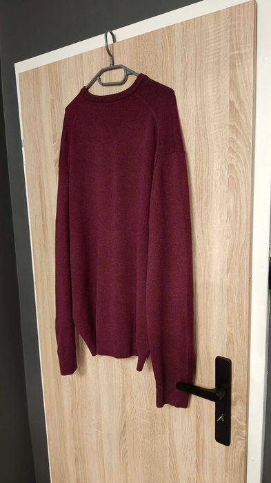 Sweter Lyle and Scott Lyle & Scott bordowy burgundowy