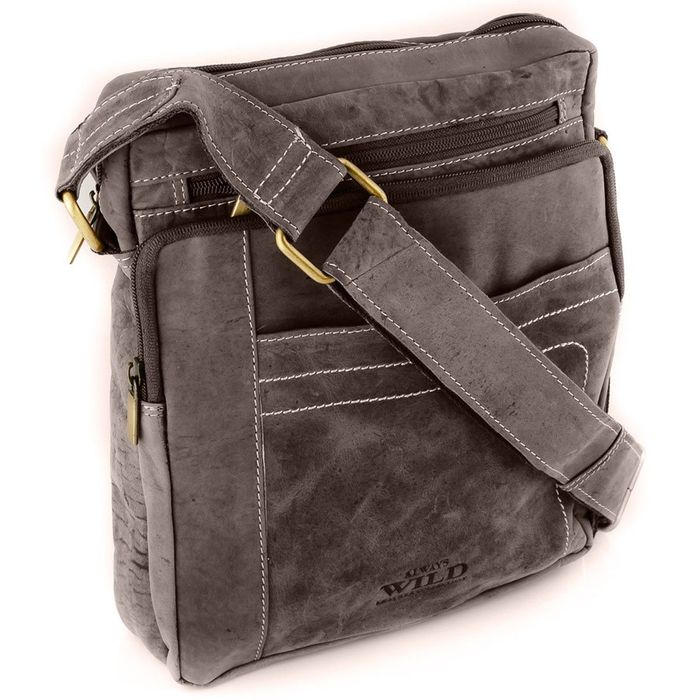 miejska listonoszka męska ze skóry naturalnej - always wild