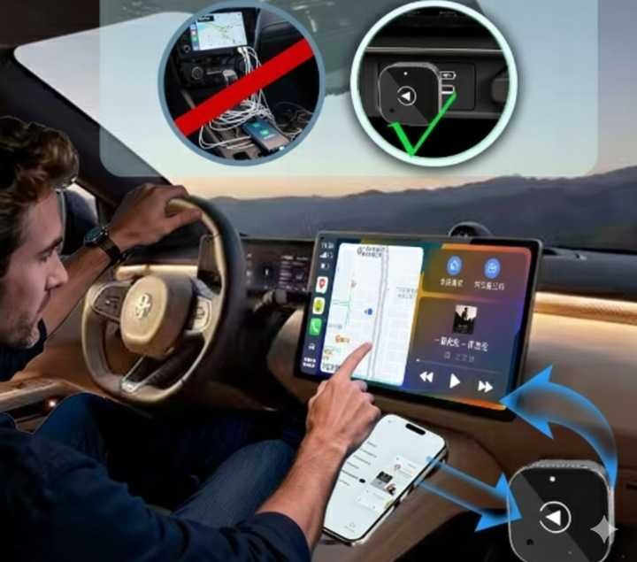 Adapter Bezprzewodowy CarPlay & Android Auto 2w1 USB-C #31