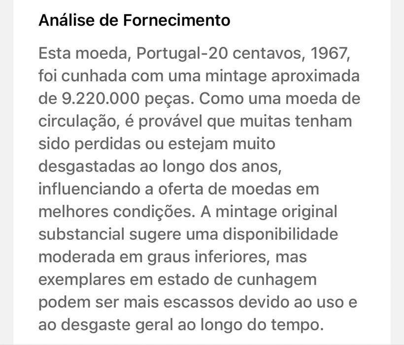 Moeda portuguesa de XX centavos