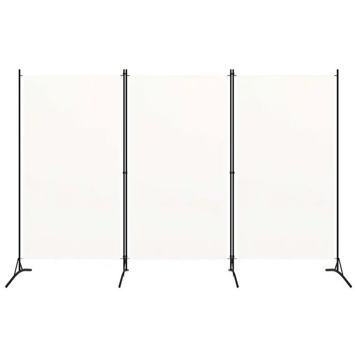 PRZEGRODA 3-panelowa tkankowa biała 260x180 cm