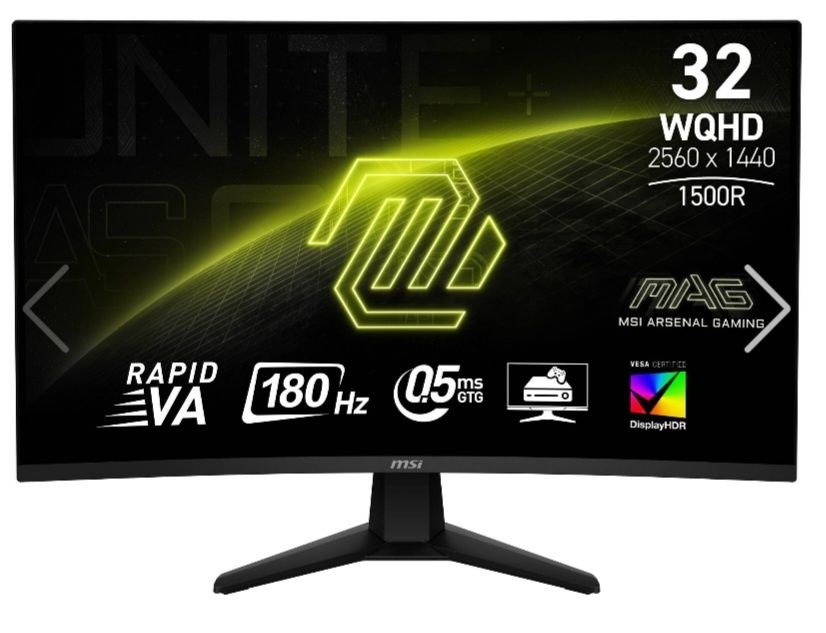 Monitor Curvo MSI MAG VA 31.5" 180Hz