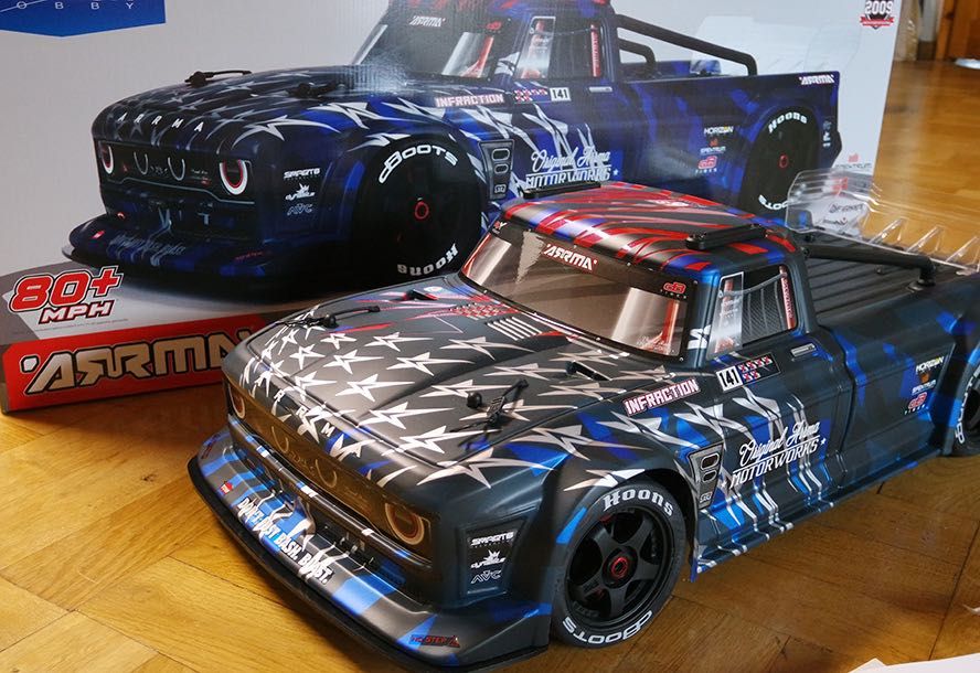 Jeu De 4 Pneus Rallye Avec Jantes Pour Voiture RC ARRMA INFRACTION V2/FELONY - Échelle 1/7