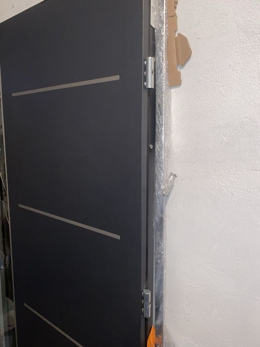 [Uszkodzone] Skrzydło drzwi WIKĘD Prestige Termo Lux - Gładki Antracyt