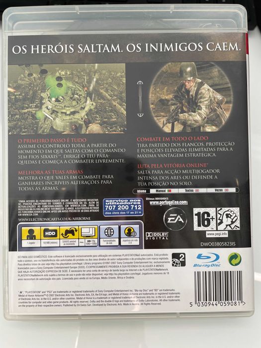 Jogo PS3 - Medal of Honor Airborne