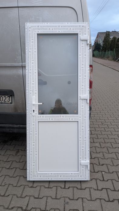 KR HAUS drzwi 80x200 zewnętrzne NOWE pcv prawe lewe okna drzwi POZNAŃ