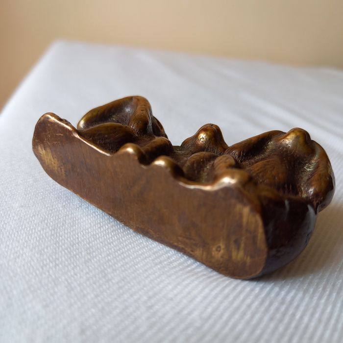 Brąz, stara figurka TRZY MAŁPY.