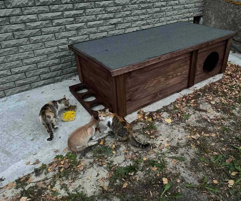 Будки для собак,домівки для котів!