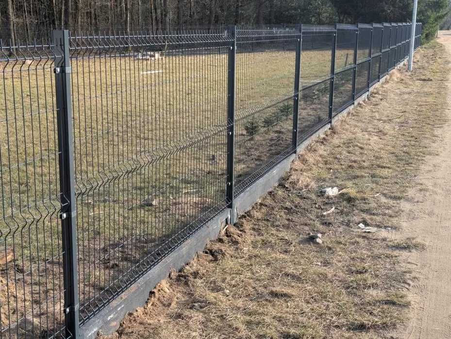 OGRODZENIE panelowe fi5 153 plus podmurówka 25 cm. Z MONTAŻEM