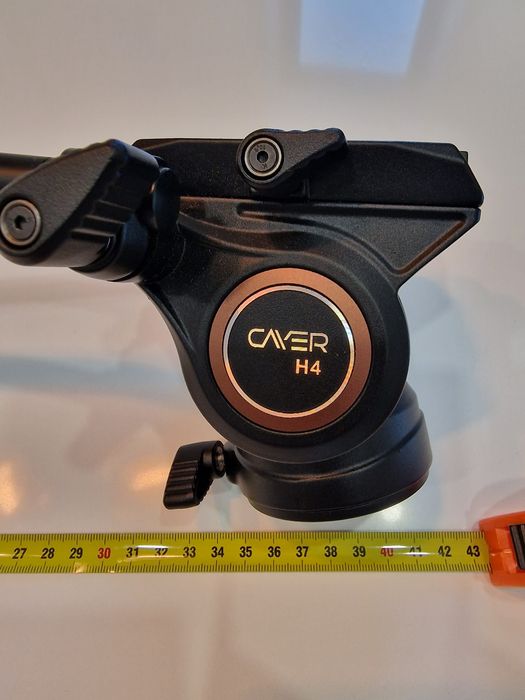 Tripé de vídeo cabeça de fluído Cayer H4