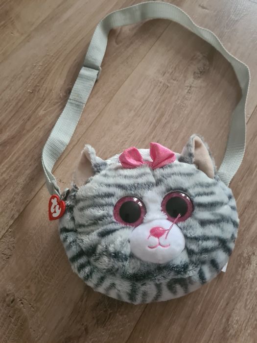 Torebka kotek, błyszczące oczka
