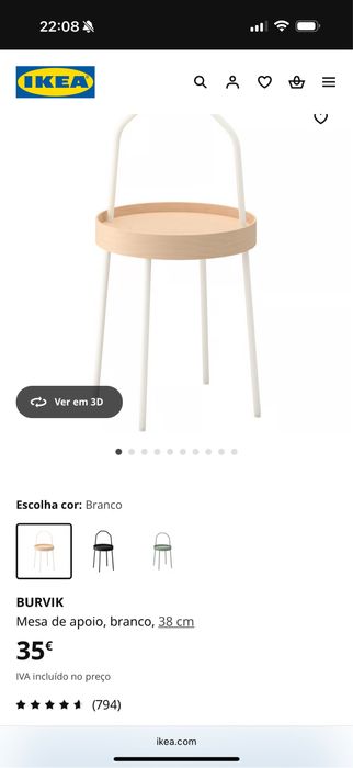 Mesa apoio com pega ikea
