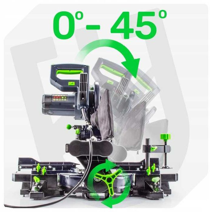 Piła ukosowa ukośnica do drewna  1700W + LASER + TARCZA 210MM 24T