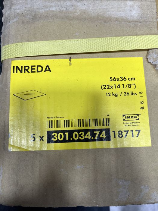 3 parteleiras IKEA INREDA novas embaladas