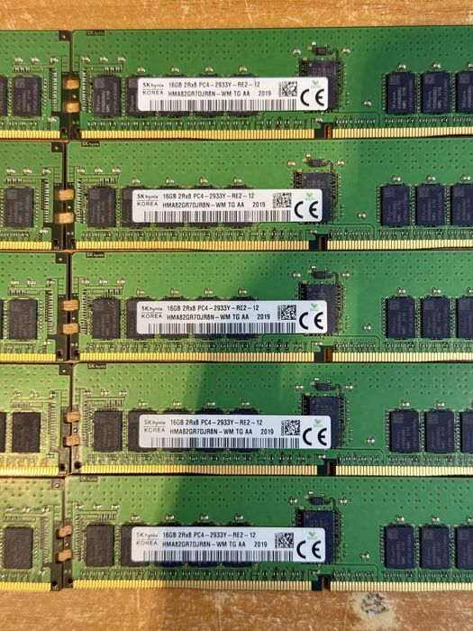 Серверная память Samsung/ Hynix 16Gb 2Rx8 DDR4 PC4 - 2933Y ECC REG