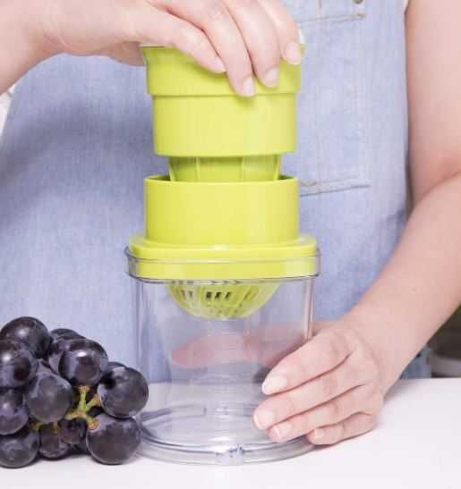 Espremedor manual 2 em 1 (citrinos, uvas, romãs) - Novo - PROMOÇÃO