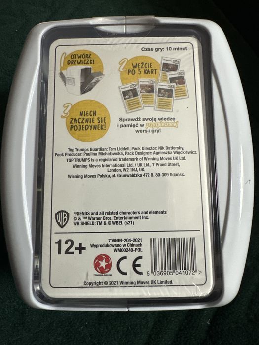 Gra karciana Quiz Przyjaciele