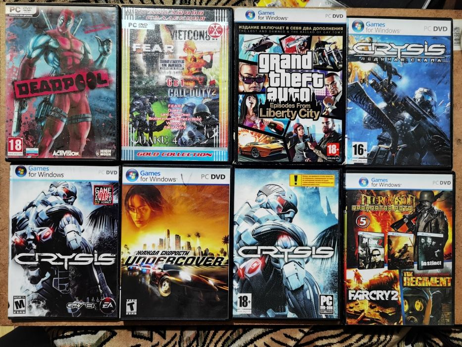 Лот дисків з іграми для пк