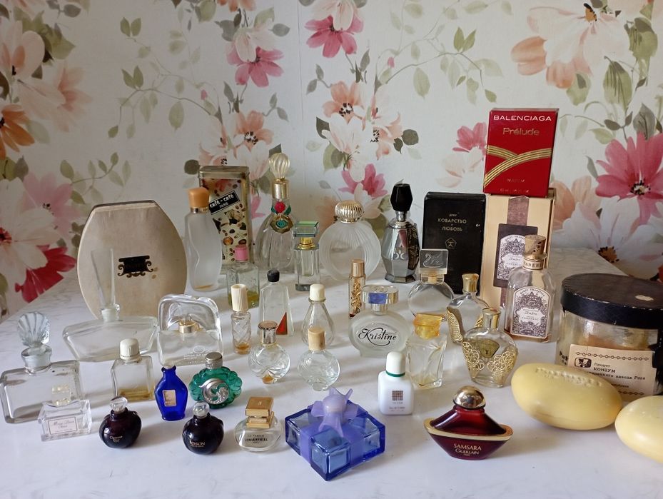 Пустые флаконы от духов одеколонов Франция СССР