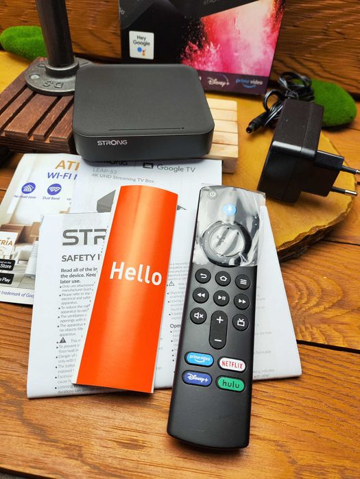 Smart TV Box Strong LEAP S3 Google TV 4K HDR10+ GeForce Now LAN S/PDIF