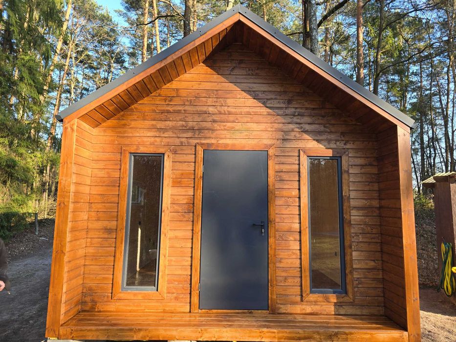 Domek drewniany typu STODOŁA 24m² – komfort, design i szybki montaż!