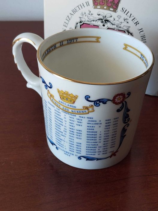 Caneca Aynsley - Jubileu 1977 Rainha Elizabeth