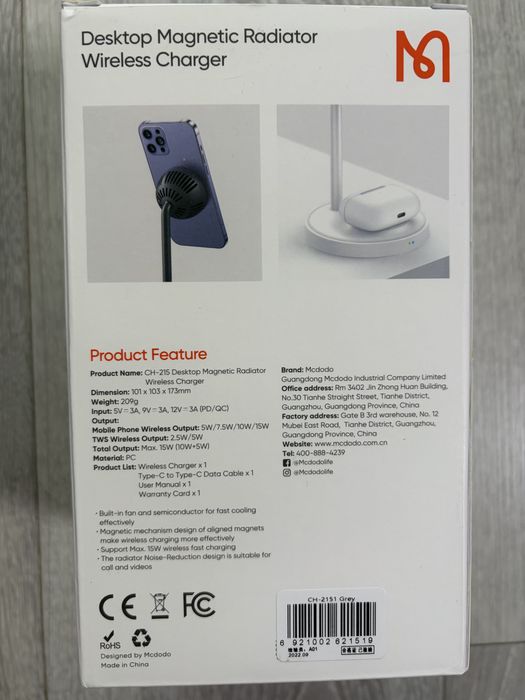 Stacja ładowarka MagSafe 2w1 15w Mcdodo