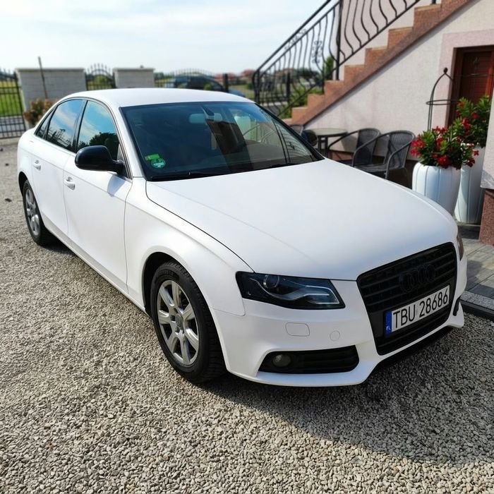 Audi A4 B8  Biały Mat,nowe opony, akumulator
