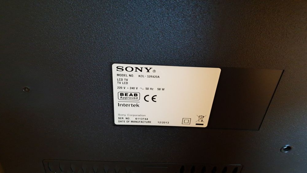 TV Sony 32" e LG 26" avariadas para peças ou reparação
