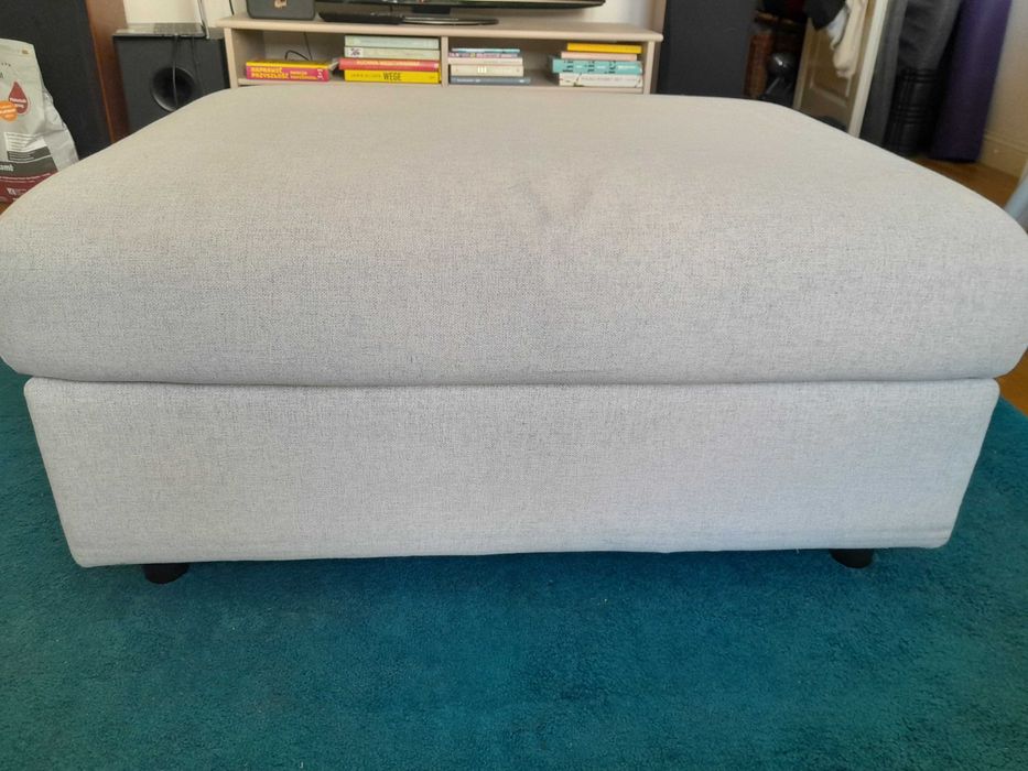 VIMLE IKEA pufa podnóżek szary