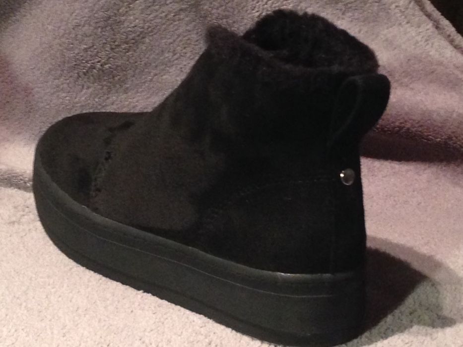 Buty BLACK 35-36 ciepły miś
